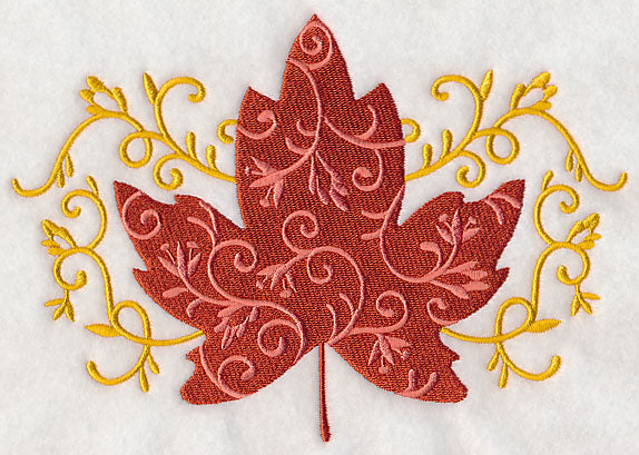 Elegant Filigree Maple Leaf