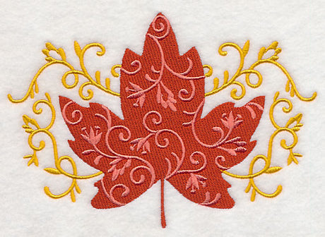 Elegant Filigree Maple Leaf