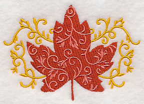 Elegant Filigree Maple Leaf