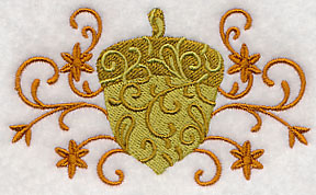 Elegant Filigree Acorn