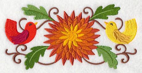 Chrysanthemum with Birds