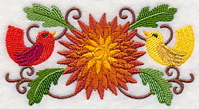 Chrysanthemum with Birds