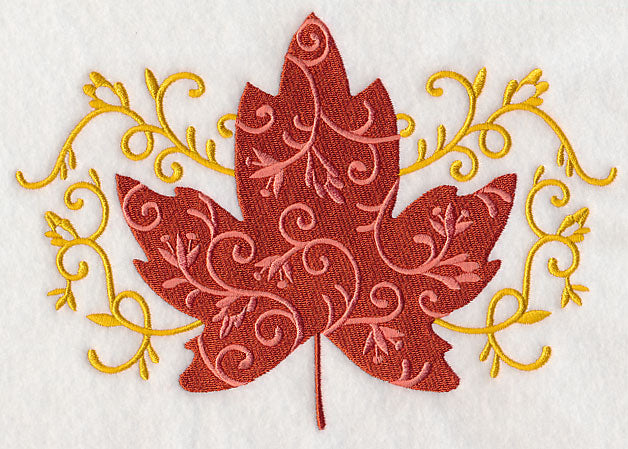 Elegant Filigree Maple Leaf