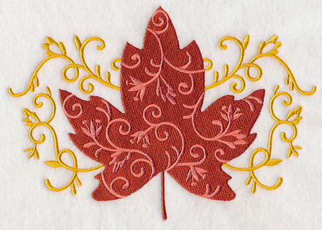Elegant Filigree Maple Leaf