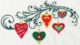 Christmas Heart Filigree Spray