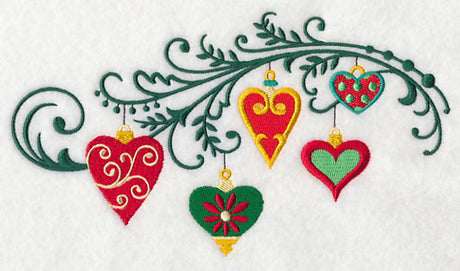 Christmas Heart Filigree Spray