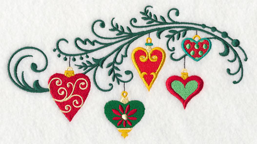 Christmas Heart Filigree Spray