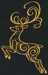 Filigree Reindeer (Goldwork)
