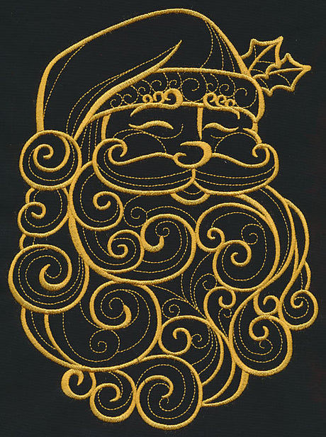 Filigree Santa Claus (Goldwork)