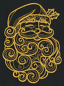 Filigree Santa Claus (Goldwork)