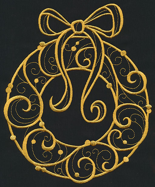 Filigree Wreath (Goldwork)