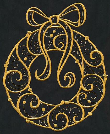 Filigree Wreath (Goldwork)
