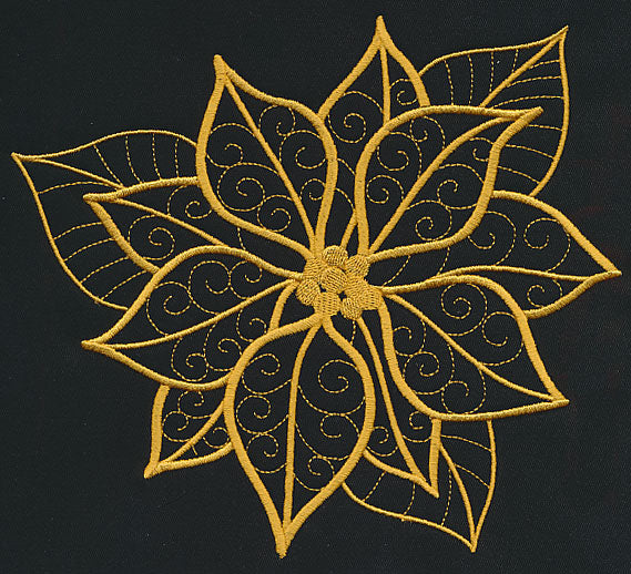 Filigree Poinsettia (Goldwork)