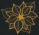 Filigree Poinsettia (Goldwork)