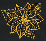 Filigree Poinsettia (Goldwork)