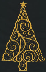 Filigree Christmas Tree (Goldwork)