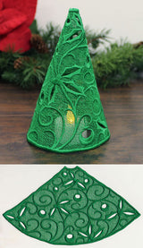 Filigree Tree with Holly and Berries (Lace)