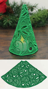 Filigree Tree with Holly and Berries (Lace)