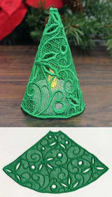 Filigree Tree with Holly and Berries (Lace)