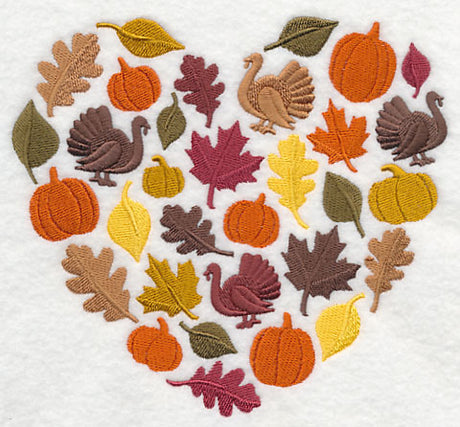 Autumn Heart Silhouette