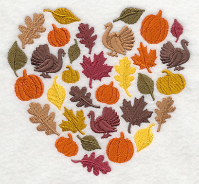 Autumn Heart Silhouette