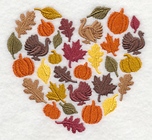 Autumn Heart Silhouette