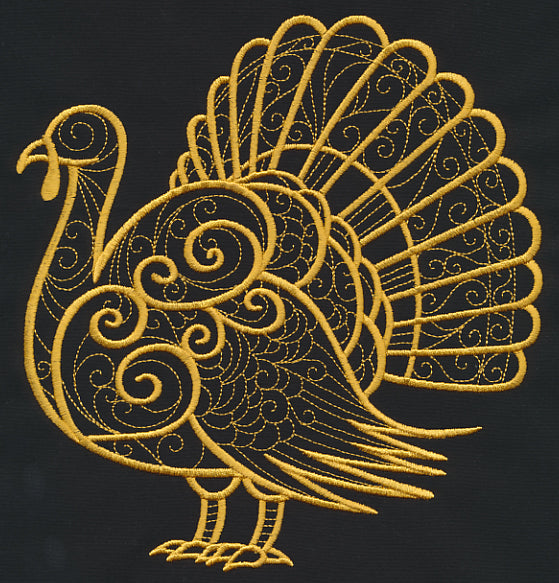 Filigree Turkey (Goldwork)