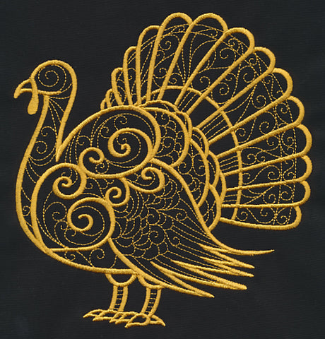 Filigree Turkey (Goldwork)