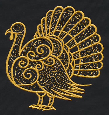Filigree Turkey (Goldwork)