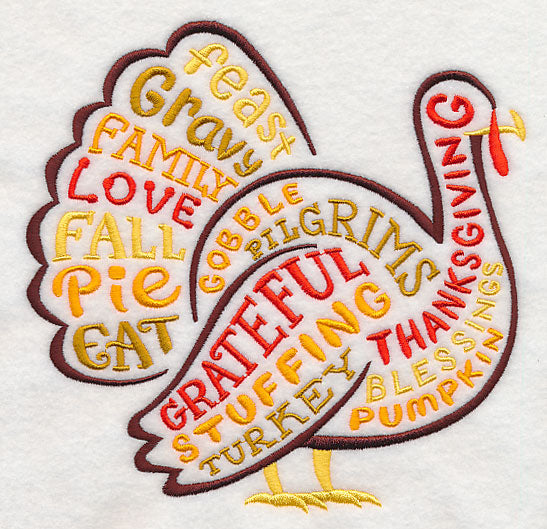 Turkey Word Silhouette