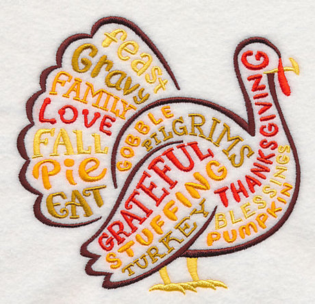 Turkey Word Silhouette