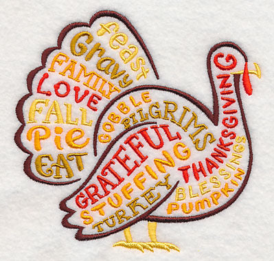 Turkey Word Silhouette