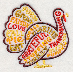 Turkey Word Silhouette