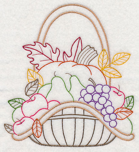 Autumn Bounty Basket (Vintage)