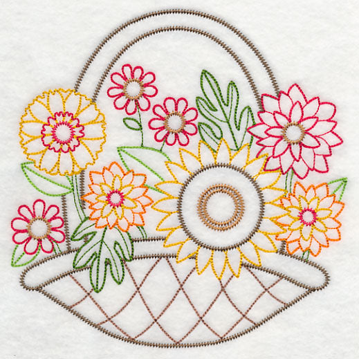 Sunny Autumn Basket (Vintage)