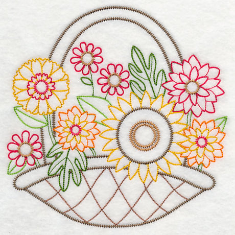 Sunny Autumn Basket (Vintage)