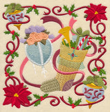 Victorian Christmas Stocking Collage