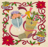 Victorian Christmas Stocking Collage