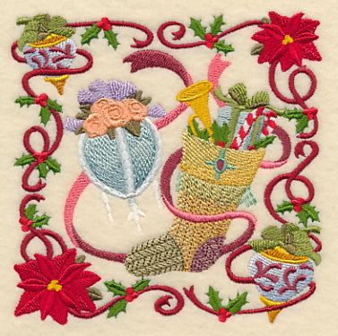 Victorian Christmas Stocking Collage