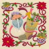 Victorian Christmas Stocking Collage