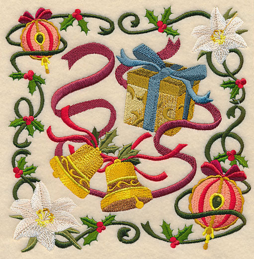 Victorian Christmas Bells Collage