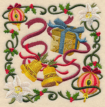 Victorian Christmas Bells Collage