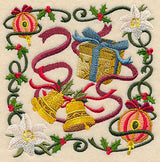 Victorian Christmas Bells Collage