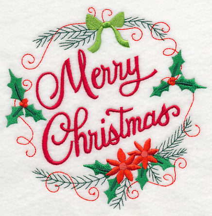 Merry Christmas Wreath