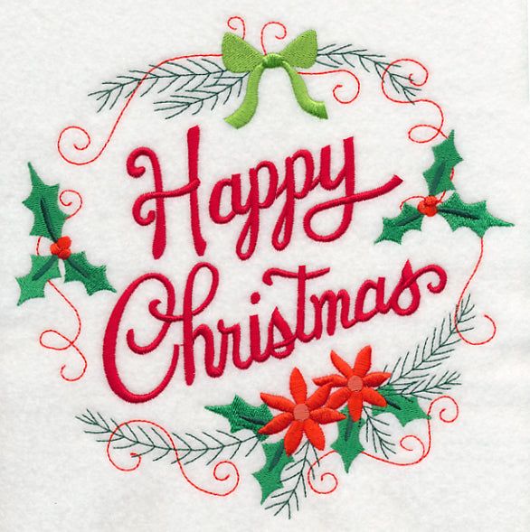 Happy Christmas Wreath