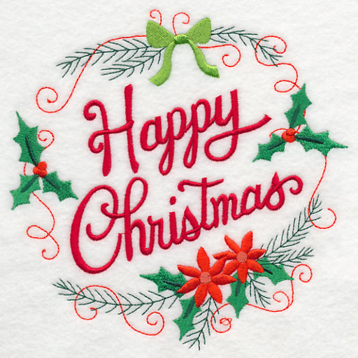 Happy Christmas Wreath