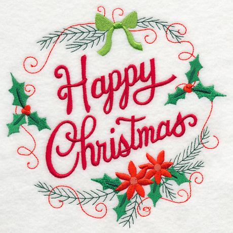 Happy Christmas Wreath
