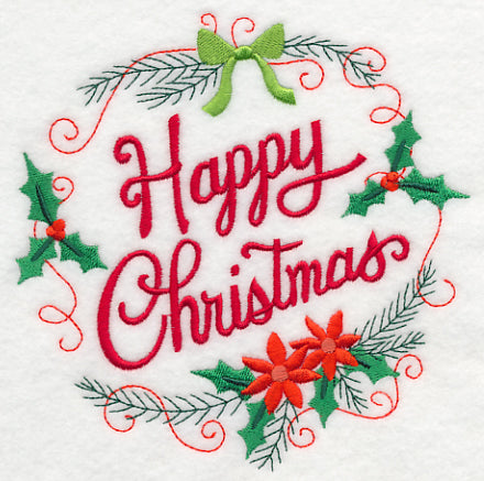 Happy Christmas Wreath