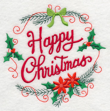 Happy Christmas Wreath