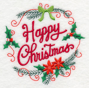 Happy Christmas Wreath